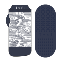 Grip Savvy Navy Tropic Toile