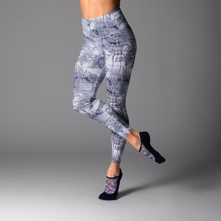 Legging Taille Haute Navy Tropic Toile